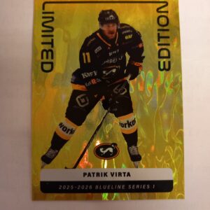 2025-26 SM-Liiga Blueline Series 1, Yellow Limited Edition Patrik Virta