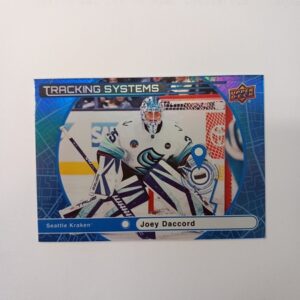 2025-26 UD Series 1 Tracking Systems Joey Daccord #TS-4