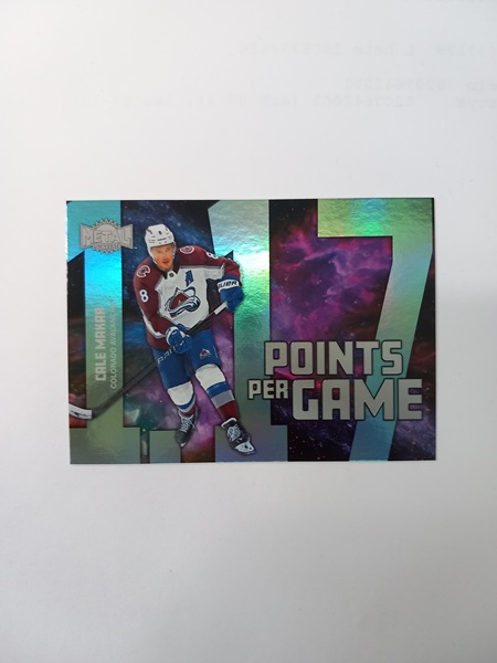 2024-25 Skybox Metal Universe Points Per Game Cale Makar #PPG-12