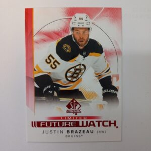 2024-25 SP Authentic Limited Red Future Watch Justin Brazeau #129