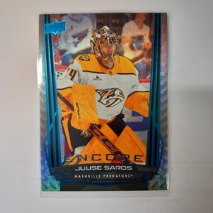 2025-26 UD Series 1 Encore blue Juuse Saros #E-63