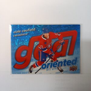 2025-26 UD Series 1 UD Goal Oriented Cole Caufield #GO-16