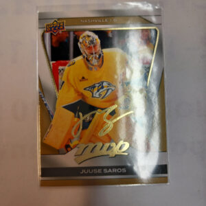 2025-26 Upper Deck MVP cold  sign. Juuse Saros, #53