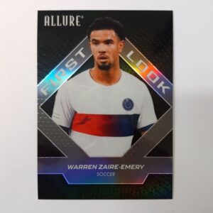 2025 UD Allure SE Soccer First Look Black Rainbow Warren Zaire-Emery #106