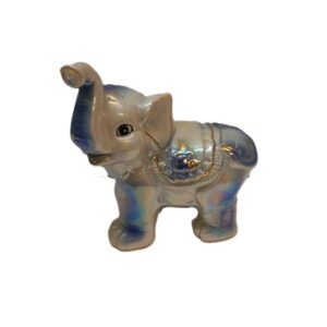 Posliini Norsu sininen/kulta