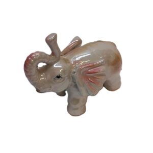 Pieni Posliini Norsu valkoinen/vaaleanpunainen