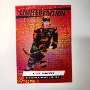 2024-25 Liiga Blueline Series 1 Red Limited Edition Riley Sawchuk #10 LE-08