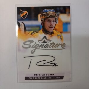 2025-26 Liiga Blueline Series 1 Silver Signature Patrick Curry #71 8/80