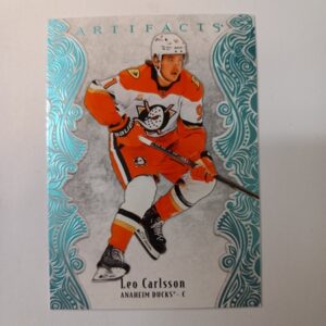 2025-26 Upper Deck Artifacts Sky Blue Leo Carlsson #85