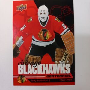 2025-26 UD Chicago Blackhawks Centennial Tony Esposito #18