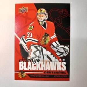 2025-26 UD Chicago Blackhawks Centennial Craig Anderson #66