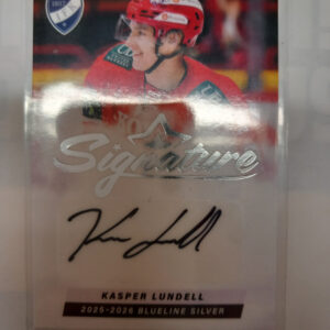2025-26 Liiga Blueline Series 1 Silver Signature Kasper Lundell 4/80