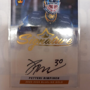 2025-26 Liiga Blueline Series 1 Silver Signature Petteri Rimpinen x/40