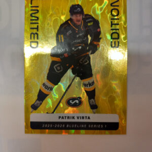 2025-26 Liiga Blueline Series 1 Yellow Limited Edition Patrik Virta