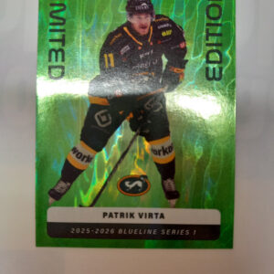 2025-26 Liiga Blueline Series 1 Green Limited Edition Patrik Virta