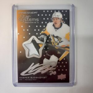 2021-22 UD Premier Star Systems Rookies Auto Kasper Bjorkqvist #SSR-KB 108/149