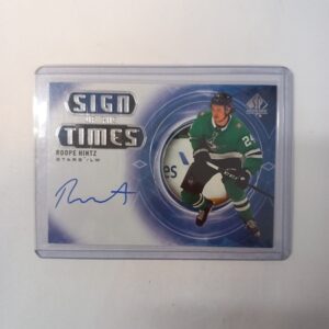 2020-21 UD SP Authentic Sign Of The Times Autograph Roope Hintz #SOTT-RH