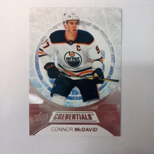 2021-22 UD Credentials Connor McDavid #1