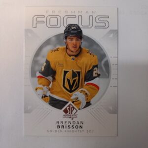 2024-25 UD SP Authentic Freshman Focus Brendan Brisson #FF-15