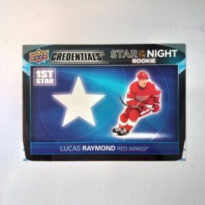 2021-2022 Upper Deck Credentials Star of the Night Rookie Lucas Raymond #1SR-1
