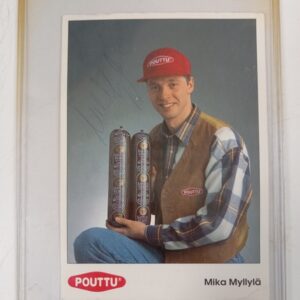 Mika Myllylä - Pouttu postikortti, nimikirjoituksella