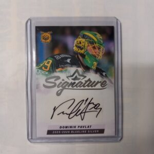 2025-26 Liiga Blueline Series 1 Silver Signature Dominik Pavlat #39 23/80