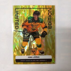2025-26 Liiga Blueline Series 1 Yellow Limited Edition Jens Lööke #29