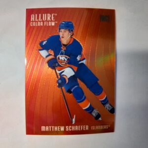 2025-26 UD Allure Color Flow Red-Orange Matthew Schaffer #CF-MS