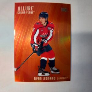 2025-26 UD Allure Color Flow Red-Orange Ryan Leonard #CF-6