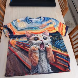 T-paita "The Scream" (Huuto) Kissa 4XL