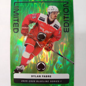 2025-26 Liiga Blueline Series 2 Limited Edition Green - Dylan Fabre LE-16