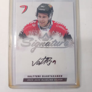 2025-26 Liiga Blueline Series 1 Blueline Silver Signature Valtteri Ojantakanen #30 - 70/80