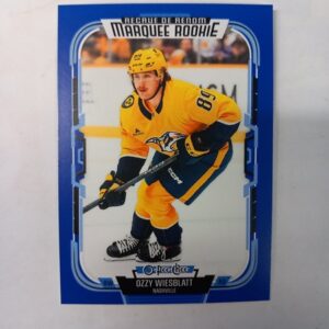 2025-26 UD O-Pee-Chee Blue Marquee Rookie Ozzy Wiesblatt #570
