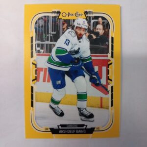 2025-26 UD O-Pee-Chee Yellow Arshdeep Bains #117