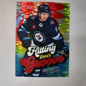 2025-26 UD Allure Hitting Their Groove Red Spectrum Cole Perfetti #HTG-8 398/399