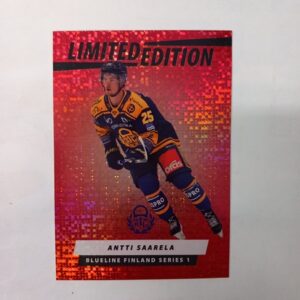 2024-25 SM-Liiga Blueline Series 1 Red Limited Edition Antti Saarela #25 LE-10