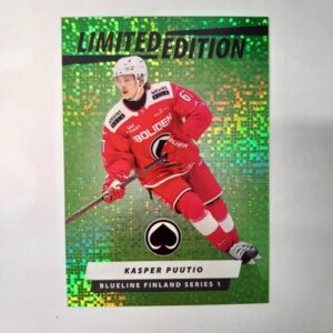 2024-25 SM-Liiga Blueline Series 1 Green Limited Edition Kasperi Puutio #67 LE-16