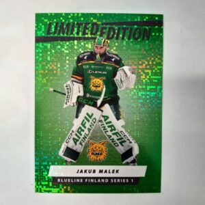 2024-25 SM-Liiga Blueline Series 1 Green Limited Edition Jakub Malek #31 LE-03