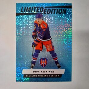 2024-25 SM-Liiga Blueline Series 1 Blue Limited Edition Oiva Keskinen #20 LE-14