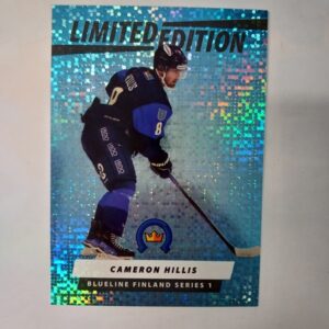 2024-25 SM-Liiga Blueline Series 1 Blue Limited Edition Cameron Hills #8 LE-07
