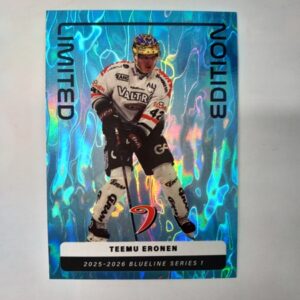 2025-26 SM-Liiga Blueline Series 1 Blue Limited Edition Teemu Eronen #42 LE-05