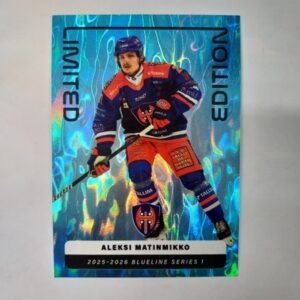 2025-26 SM-Liiga Blueline Series 1 Blue Limited Edition Aleksi Matinmikko #21 LE-14