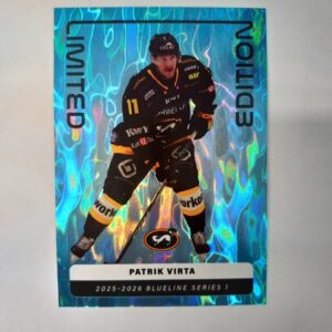 2025-26 SM-Liiga Blueline Series 1 Blue Limited Edition Patrik Virta #11 LE-09