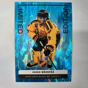 2025-26 SM-Liiga Blueline Series 1 Blue Limited Edition Juuso Mäenpää #9 LE-06