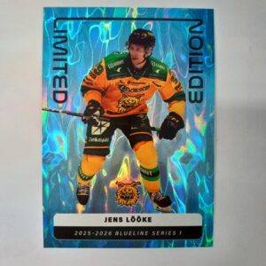2025-26 SM-Liiga Blueline Series 1 Blue Limited Edition Jens Lööke #29 LE-03