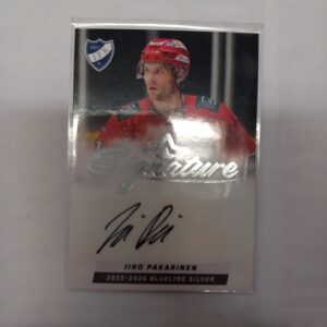 2025-26 SM-Liiga Blueline Series 1 Silver Signature Iiro Pakarinen #81 68/80
