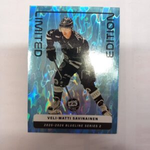 2025-26 SM-Liiga Blueline Series 2 Blue Limited Edition Veli-Matti Savinainen #19 LE-15