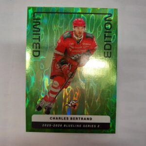 2025-26 SM-Liiga Blueline Series 2 Green Limited Edition Charles Bertrand #3 LE-13