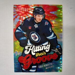 2025-26 UD Allure Hitting Their Groove Red Spectrum Cole Perfetti #HTG-8 398/399