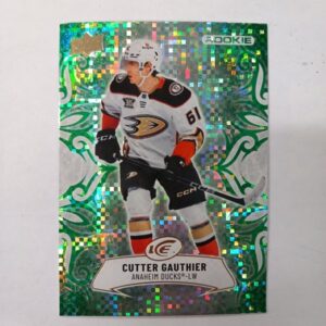 2024-25 UD ICE Emerald Green Rookie Cutter Gauthier #125